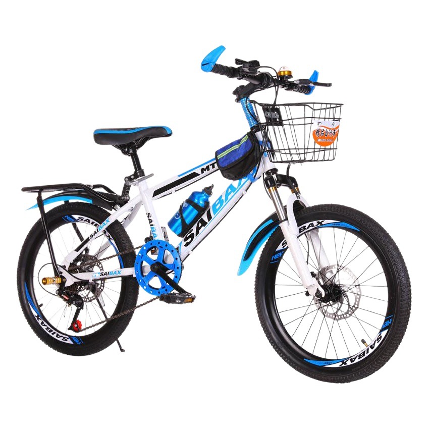 Bicicleta de montaña 20-22-24-26 pulgadas hombre y mujer estudiante bicicleta montaña sola velocidad 7 velocidad delantera y trasera de freno de disco amortiguador bicicleta