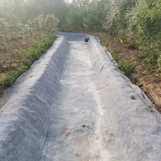 水泥毯浇水固化鱼塘护坡沟渠河道防腐蚀路面硬化复合纤维毯厂家直