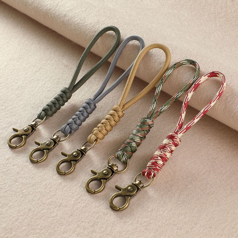 Hand-Woven Anti-Loss Nylon Polyester Paracord Lanyard with Buckle, Suitable for Hanging Keychains, Work Id Cards, and Bag Accessories Hand-Woven Anti-Loss Nylon Polyester Paracord Lanyard with Buckle, Suitable for Hanging Keychains, Work Id Cards, and Bag Accessories