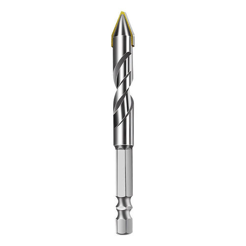 Tilted head eccentric drill bit hexagonal ceramic stone rock plate drill bit dry drilling bit super hard ceramic tile triangle drill bit