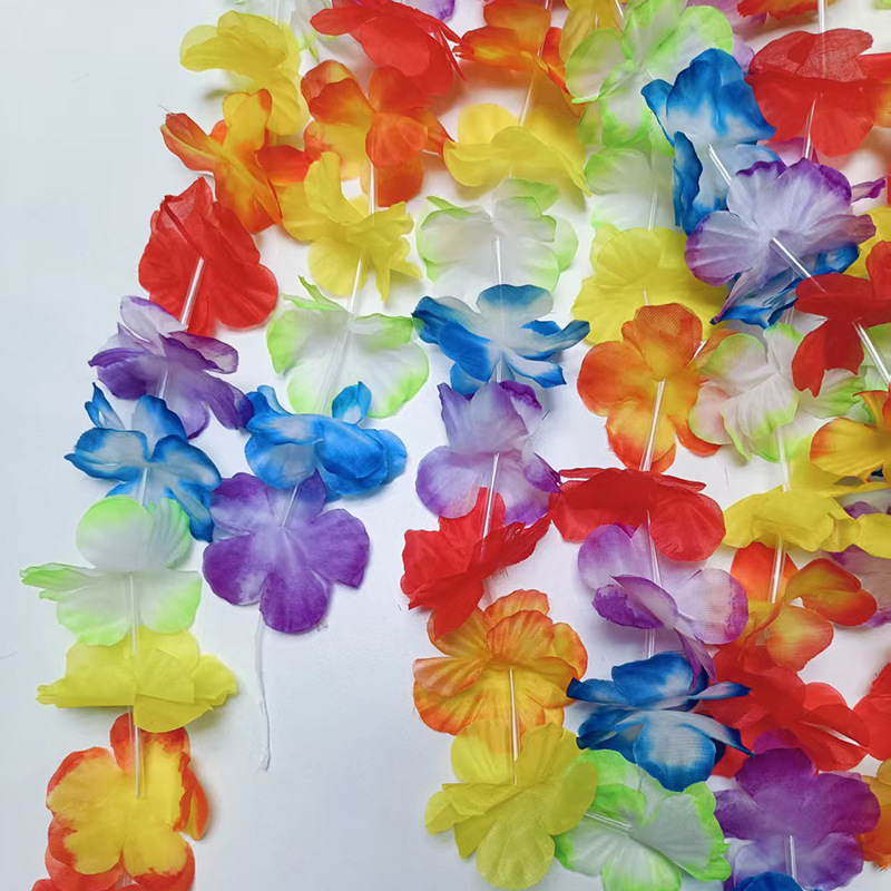 Nuevo transfronterizo de 6 metros de largo guirnaldas de flores programa de baile ropa colgante guirnaldas de colores accesorios de espectáculo en stock