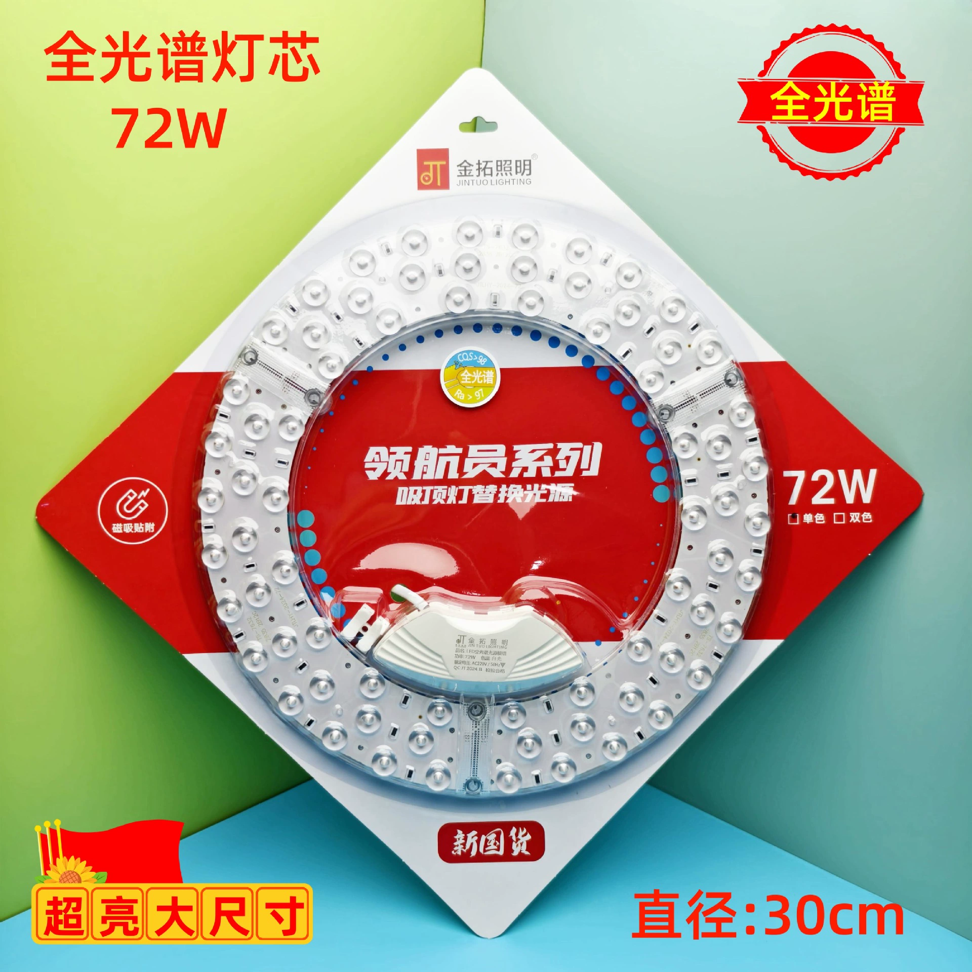 LED changeable ceiling light, magnetic super bright lamp, modified light source