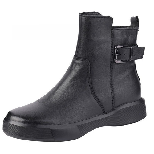 Cross-border European and American Plus-size Martin Boots Women's Wish Foreign Trade British Style Platform Single Boots Retro Flat-soled Amazon Short Boots
