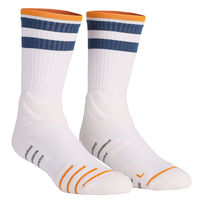 Calcetines de baloncesto prácticos Elite de Mingjun, calcetines de compresión y refuerzo hasta la pantorrilla para hombres y mujeres, calcetines deportivos de rizo, transpirables, absorbentes del sudor, informales.