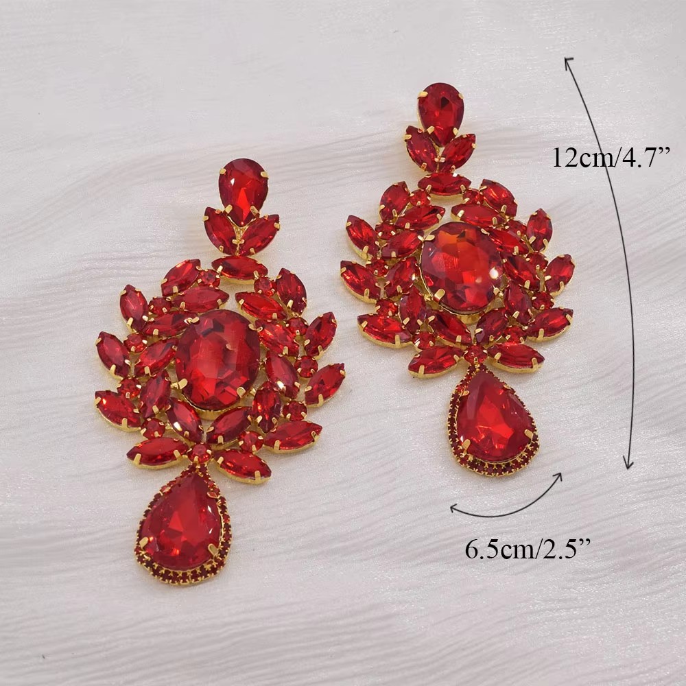 Luxury Statement Hoop Earrings For Women With Sparkling Diamonds_voghion.com