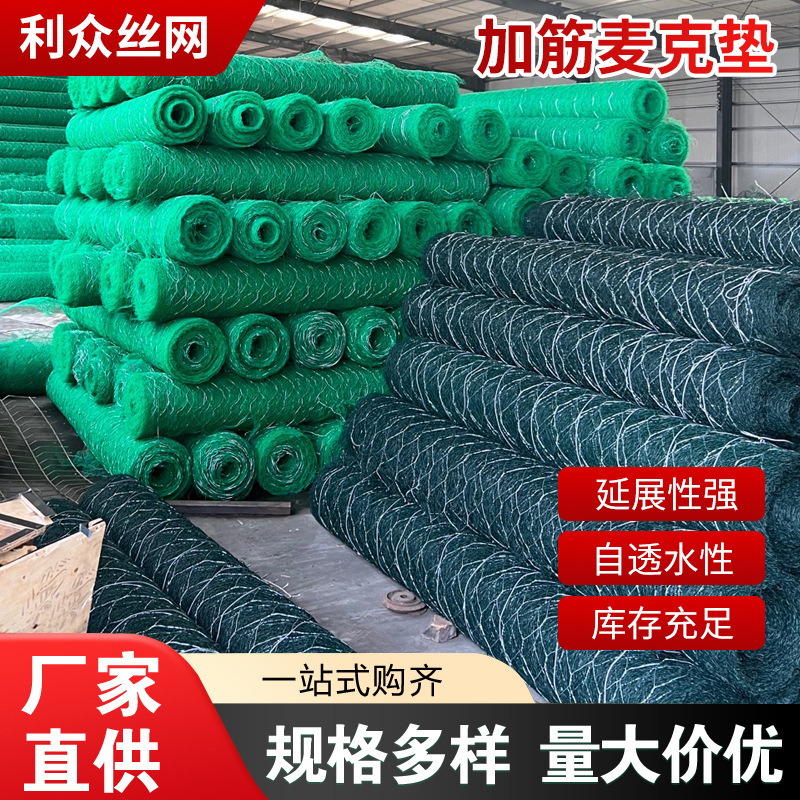 高尔凡加筋麦克垫 河道生态护坡 边坡绿化三维固土植被网厂家定制