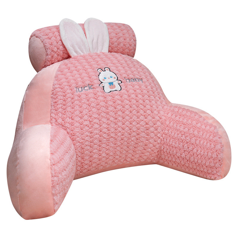 Cabecera de la cama, cojines de cintura, dinosaurios de dibujos animados, torre de cojines, bolsas de respaldo, dormitorio, sofá, almohada de lectura, cojines