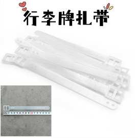 卡套行李牌挂带捆扎带塑料标签吊牌透明工作证物流标识牌挂扎带绳