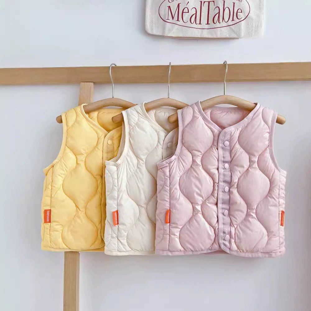 2024 новые дети 90% белых утиных пуховых жилетов