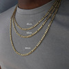 Brand silver chain, trend necklace hip-hop style, simple and elegant design, gold and silver, 2021 years