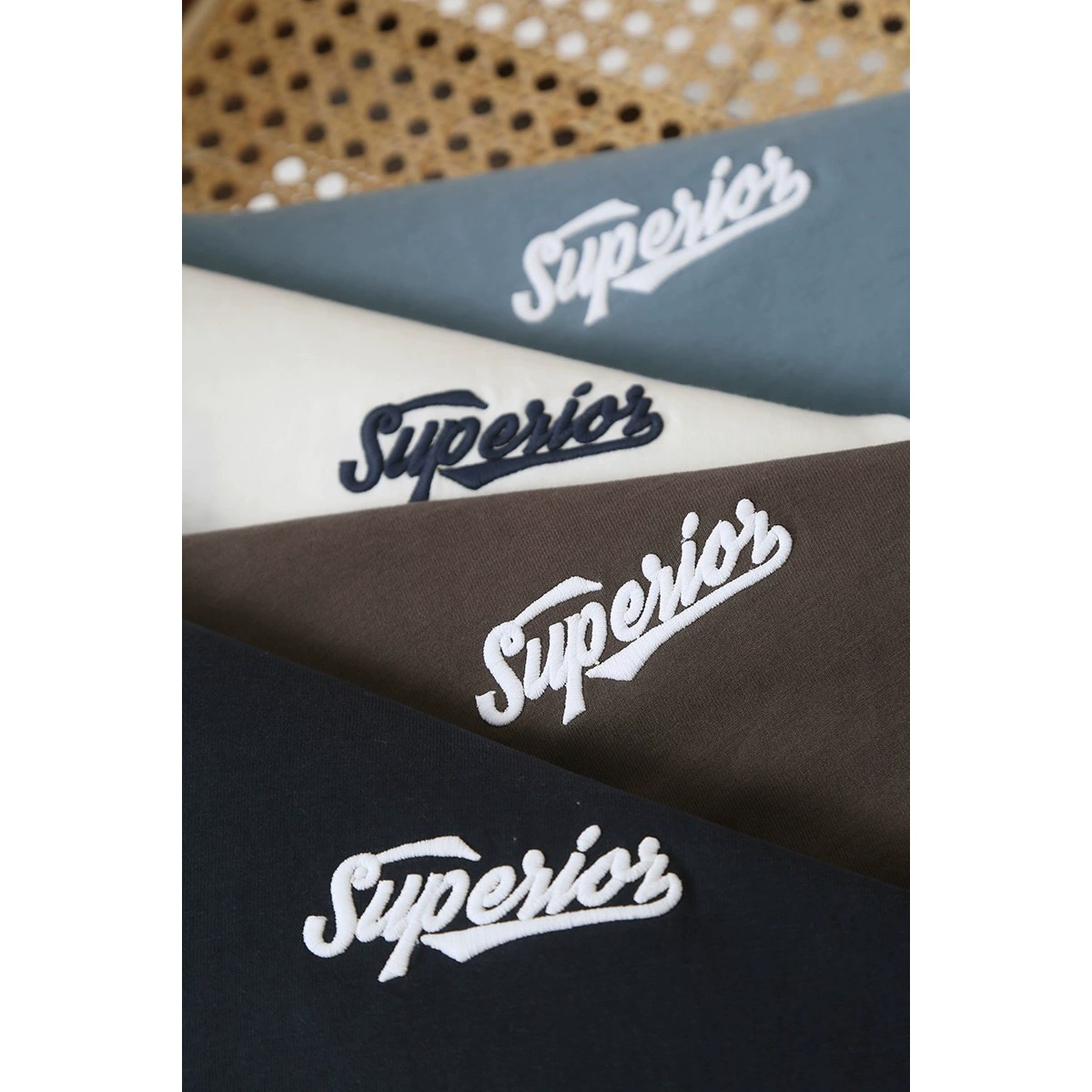 Американский досуг! Чистый хлопок почищен щеткой и выстиранен! Осенняя Мужская мода внешней торговли повседневная вышитая Футболка с длинным рукавом и круглым вырезом