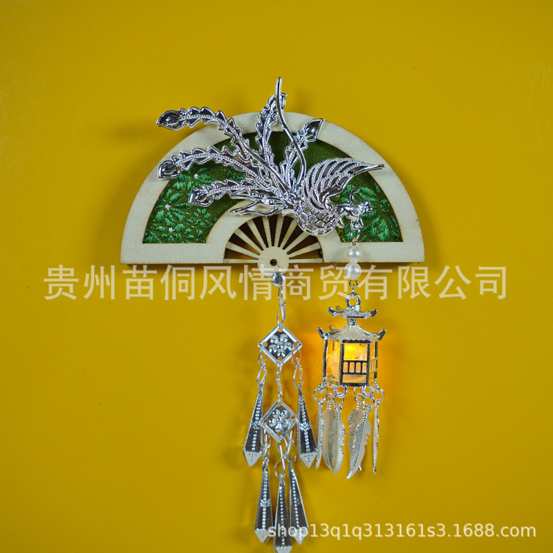 批发工厂贵州苗寨宫灯款苗银冰箱贴伴手礼旅游文创纪念品|undefined