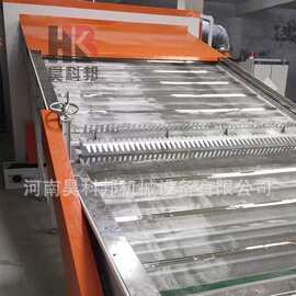 昊科邦分段控温控湿不锈钢农产品加工用大型网带中药材连续烘干机