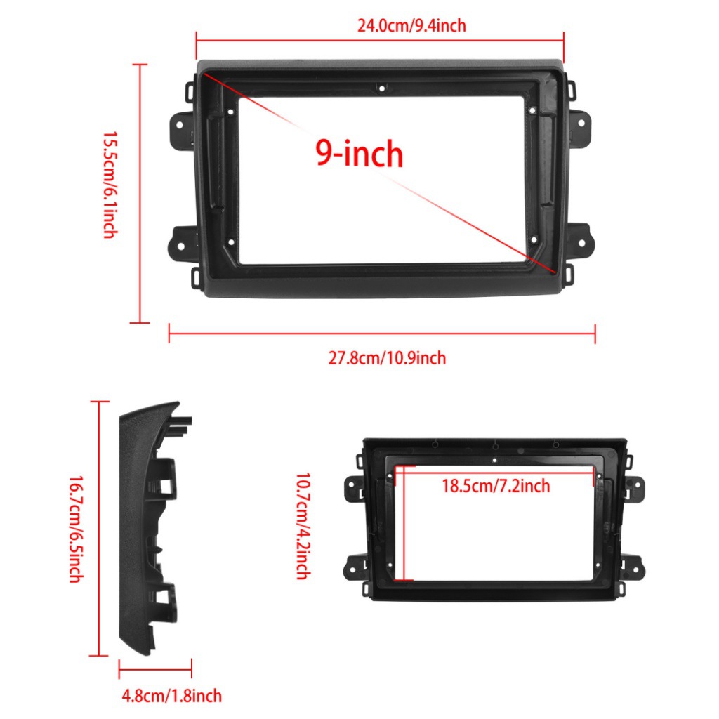 Suitable for 21 Fiat Ducato Central Control Navigation Dvd Modified Face Frame with Various Sets of Frames
