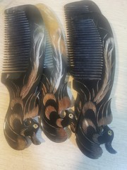 牛角黒花鳳櫛