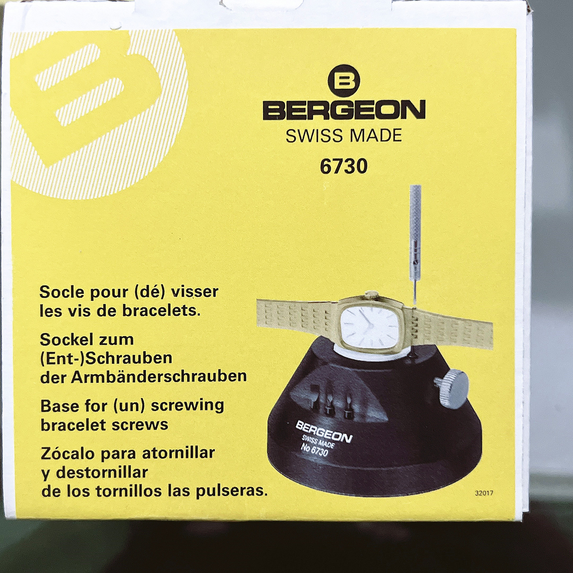 博格工具 BERGEON 6730装配式拆手表螺丝小工具，工作台上用