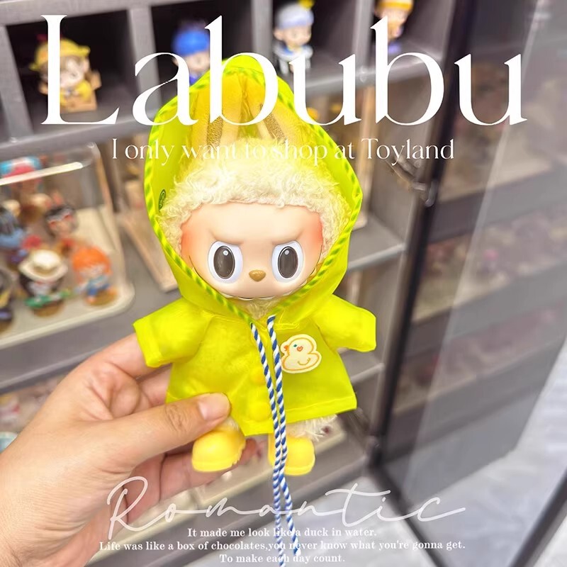 labubu雨衣拉布布娃衣娃鞋三代配件3.0前方高能玩偶公仔衣服套装|undefined
