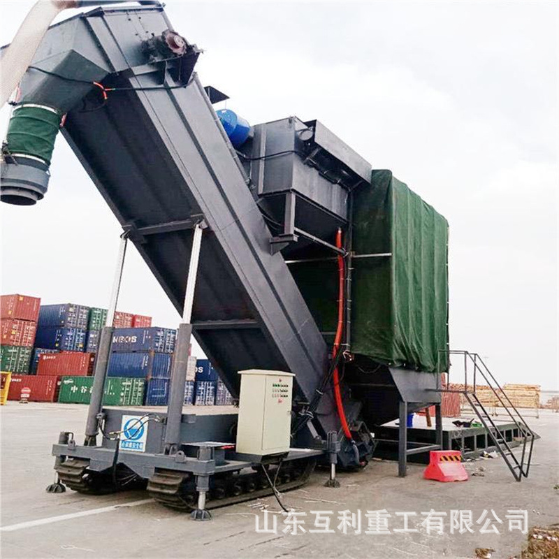 码头粉煤灰集装箱卸灰机水泥灰装车气力输送机石灰石粉负压吸灰机