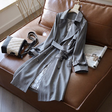 高品质灰色风衣女士2025年新款秋款装中长款初秋款薄款外套潮女装