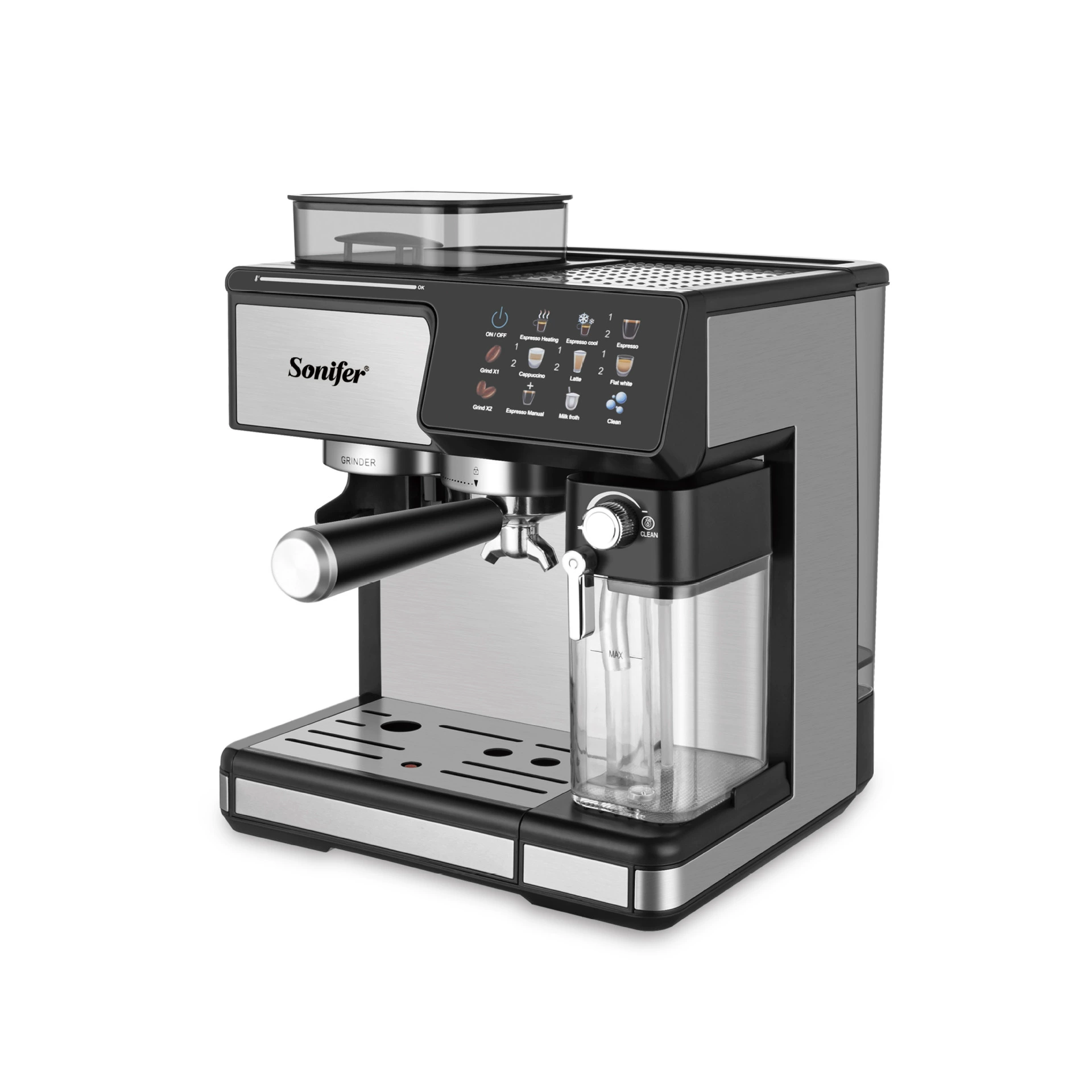 Кофемашина эспрессо компактная бытовая кроссборд Sonifer SF-3590