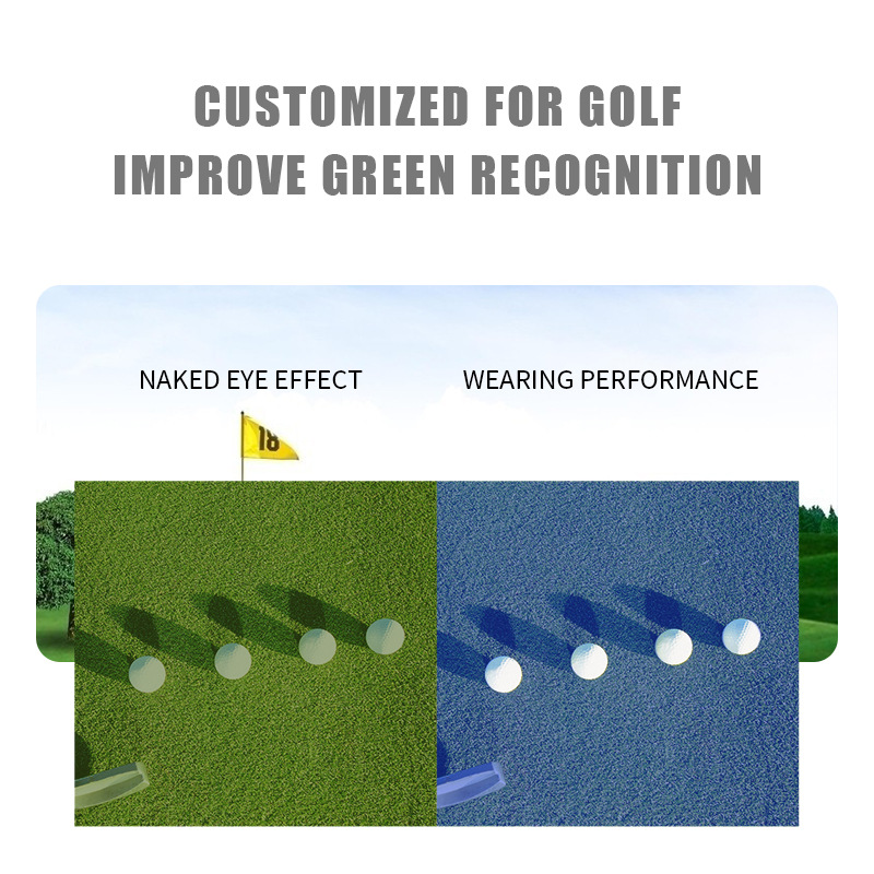 Golf sports caddies' with high resolution precise positioning, sunshade and ball finding glasses for the golf course_voghion.com