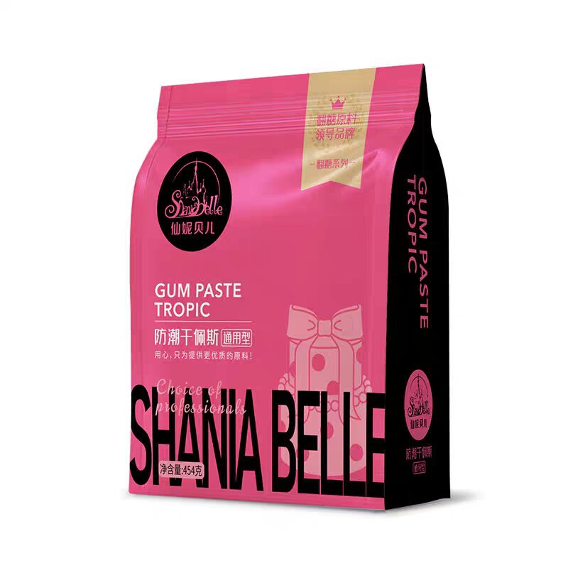 Xianibelle Dry Pez 454g Moisture-Proof Dry Pez Neutral Bow Fondant Cake Material