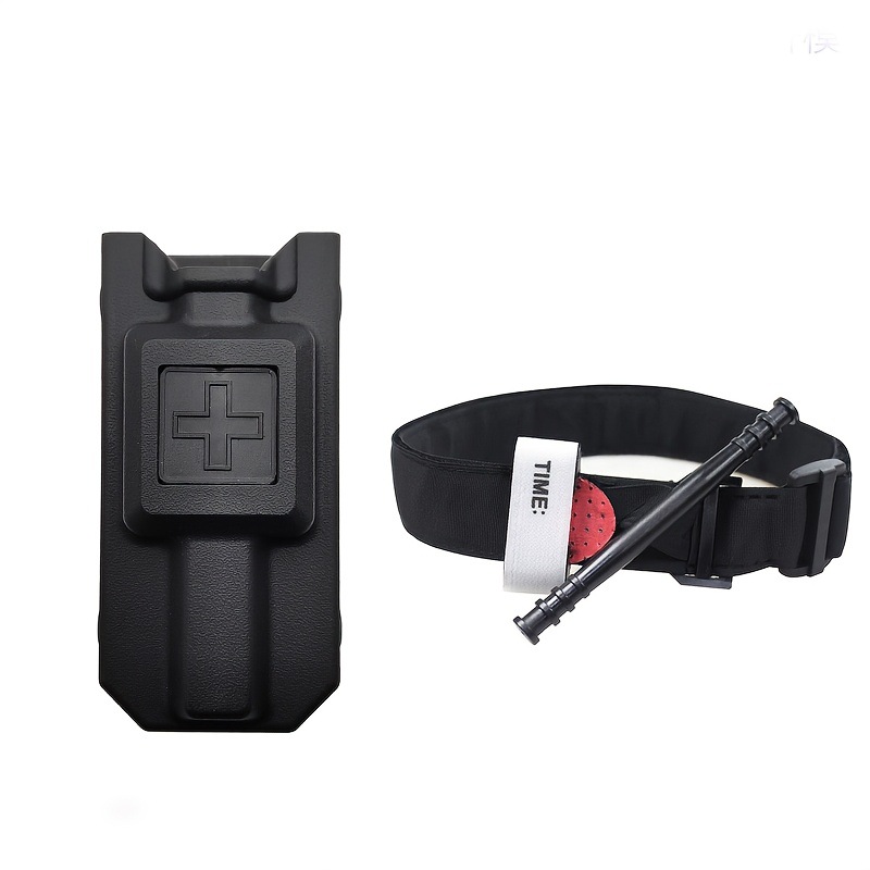 Punto torniquete de nailon para gatos hebilla táctica de primeros auxilios vendaje de entrenamiento militar giratorio al aire libre Velcro