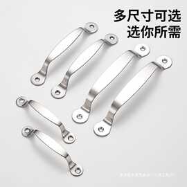 不锈钢门拉手柜门窗把手抽屉明装木门老圆头拉手家具实芯拉手简易