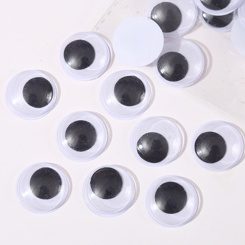 Adhesive small plastic toy with accessories