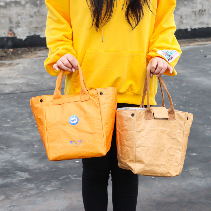 复古杜邦纸袋手提袋可水洗杜邦手提文件袋创意斜挎单肩杜邦购物袋