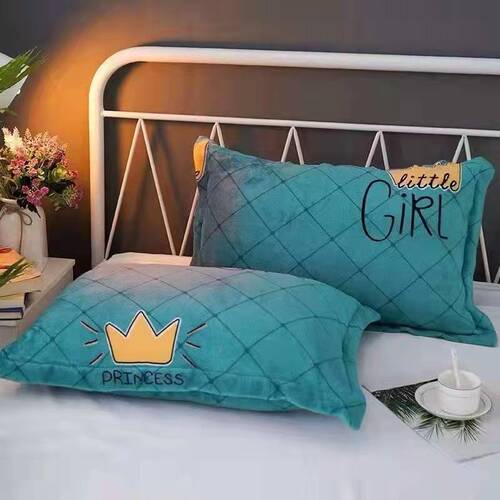 Manufacturer wholesale coral velvet pillowcases, thick warm flannel children's pillowcases live streaming dropshipping autumn and winter gifts