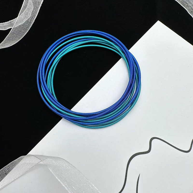 Basic Classic Style Circle Carbon Steel Metal Wholesale Bangle display picture 8