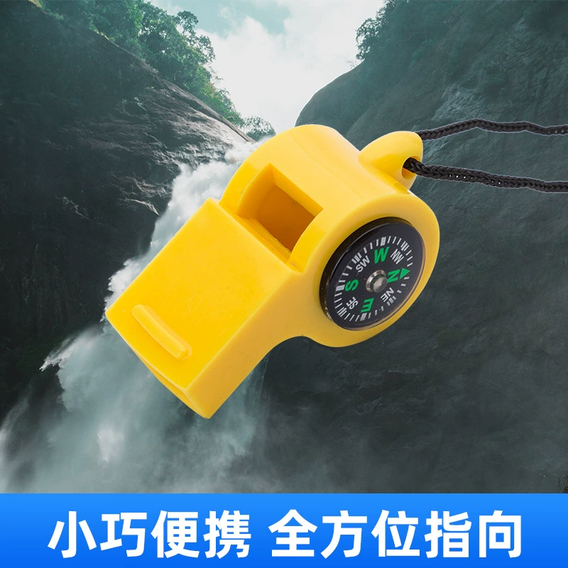 Производитель компас два-в-одном свисток выживания свисток многофункциональный спасательный свисток аварийный комплект безопасности