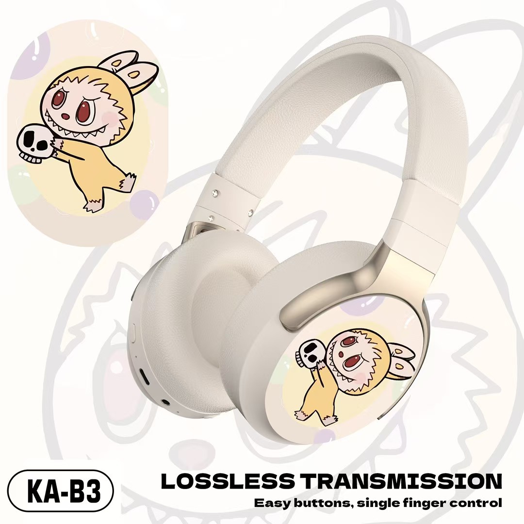 Comercio exterior nuevos auriculares inalámbricos bluetooth KA-A3 niños estudiantes creativos lindos auriculares inalámbricos de dibujos animados image 3