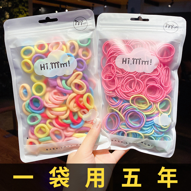 Color hair ring tie hair rubber band Sen...