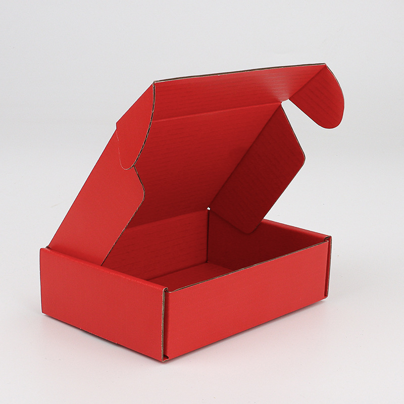 Caja de avión de color personalizada caja especial negra express ropa personalizada papel kraft caja corrugada caja de embalaje cuadrada