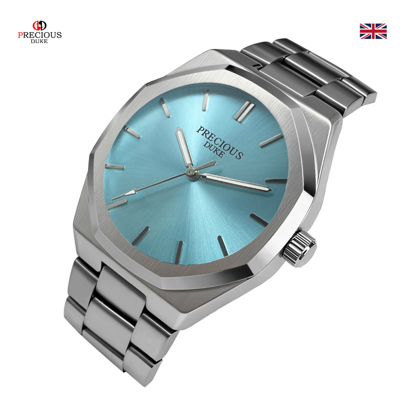 Cross-Border Popular Men's Watch Business High-End Arabic Steel Band Quartz Men's Export Wholesale Large Dial