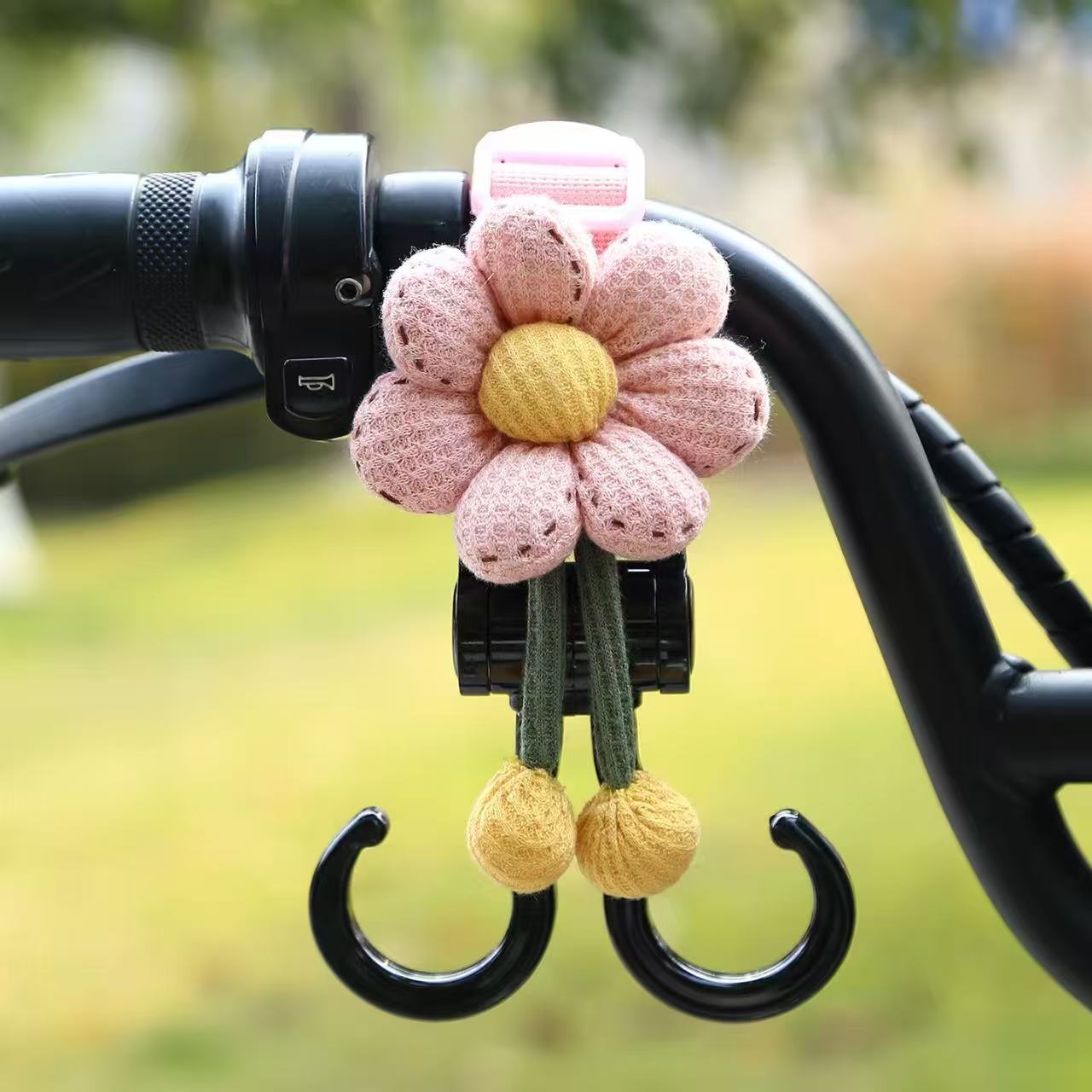 Hook, Diàndòngchē Other Electric Vehicle Accessories - pink-webbing-double-hook-threaded-bread-flower-short-22cm