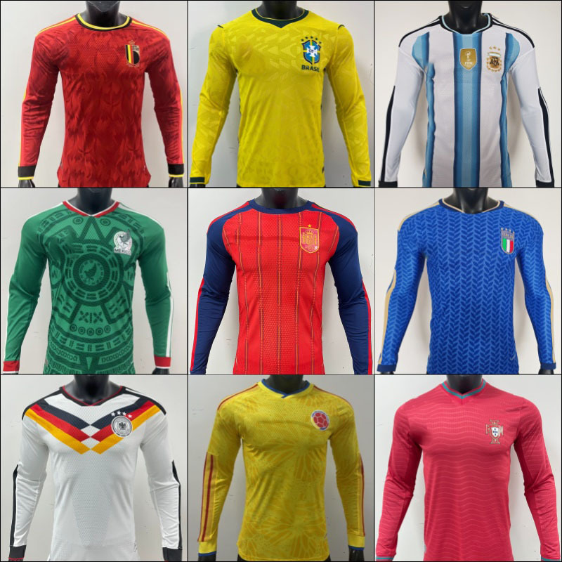 2627 Usa, Canada, and Mexico World Cup Long-Sleeve Soccer Jerseys Argentina, Germany, Mexico Team Uniforms Hot-Selling Wholesale in Stock 2627 Usa, Canada, and Mexico World Cup Long-Sleeve Soccer Jerseys Argentina, Germany, Mexico Team Uniforms Hot-Selling Wholesale in Stock