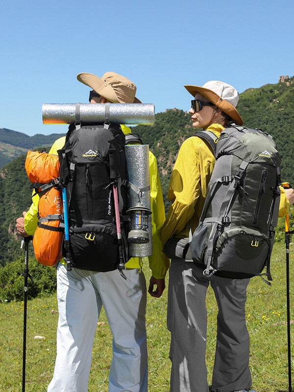 新品户外运动背包大容量徒步野营旅行多功能登山背包防泼水登山包|undefined