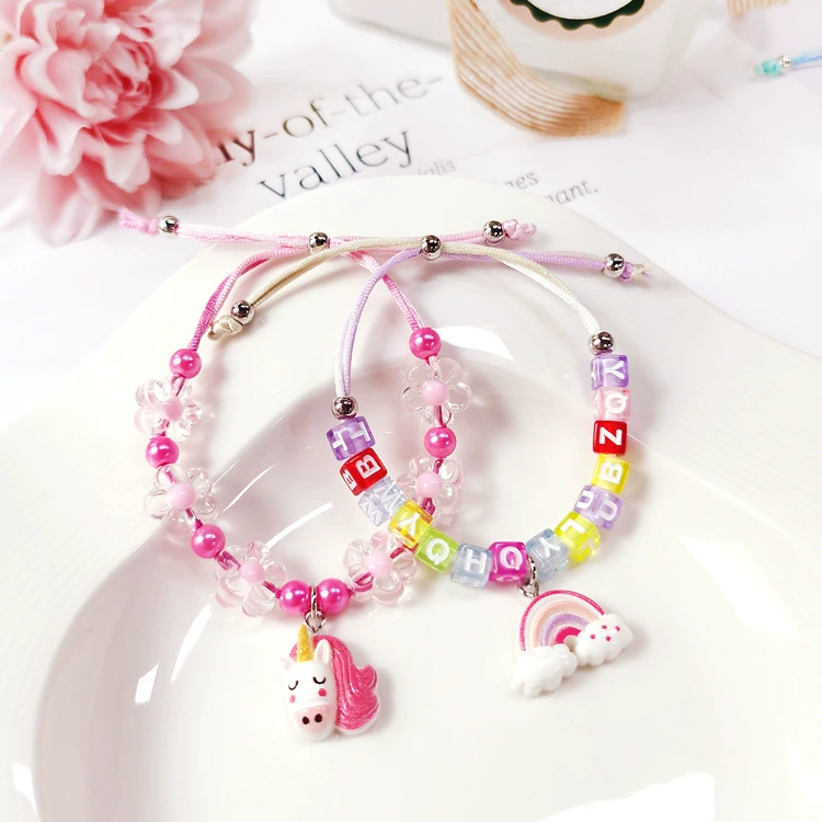 可以 Cartoon woven beaded bracelet
