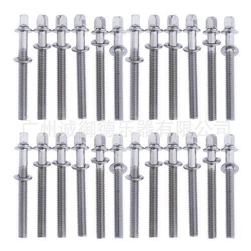 Jazz drum set drum screw drum claw short screw M5 screw 6 pieces installed tom M6 percussion instrument screw accessories