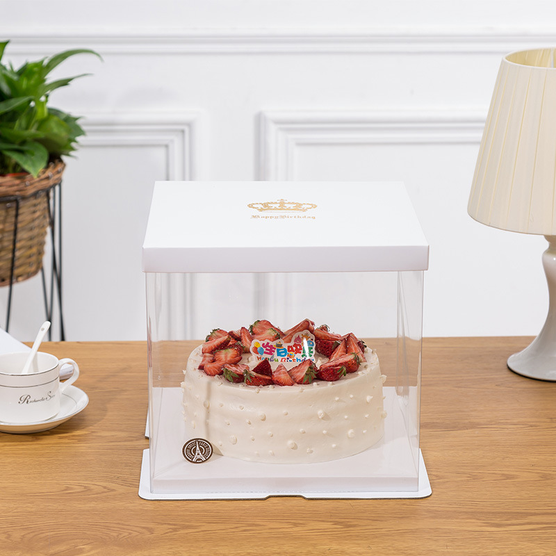 Caja de pastel de cumpleaños totalmente transparente caja de regalo caja de regalo caja transparente caja de regalo de graduación de baloncesto caja de regalo caja de regalo