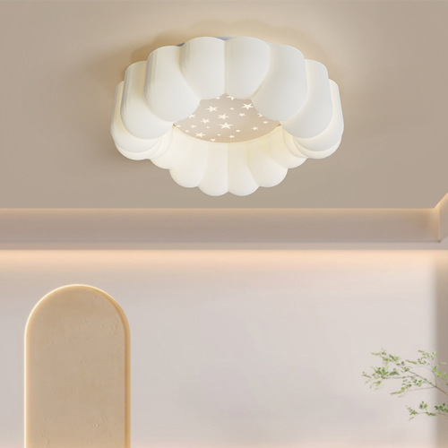 Cream Style Minimalist Living Room Main Lamp  New Model Zhongshan Flush Mount Smart Eye-Care Lighting Set Full House Package