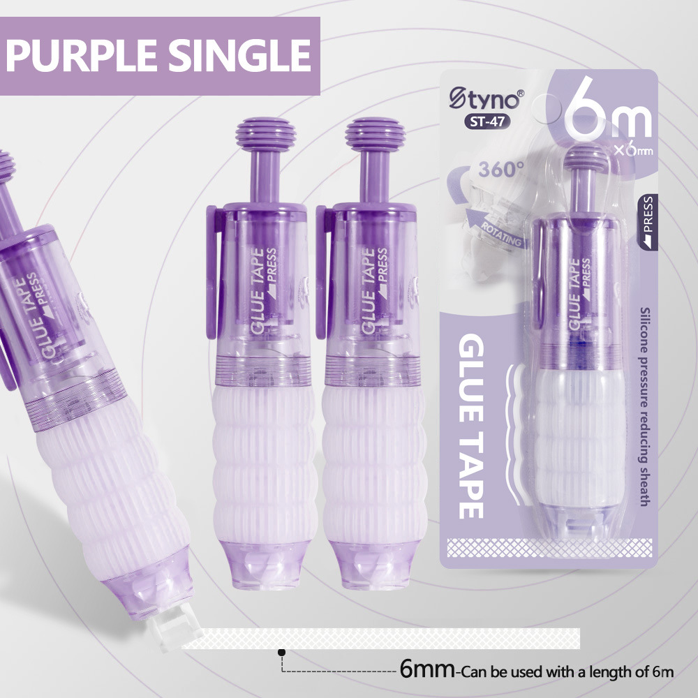 Alto valor de la cara de pulsar el punto de movimiento dispensador de pegamento para estudiantes pegados pegamento de doble cara cuentas de mano di dispensador de lápiz de pegamento cinta de punto al por mayor