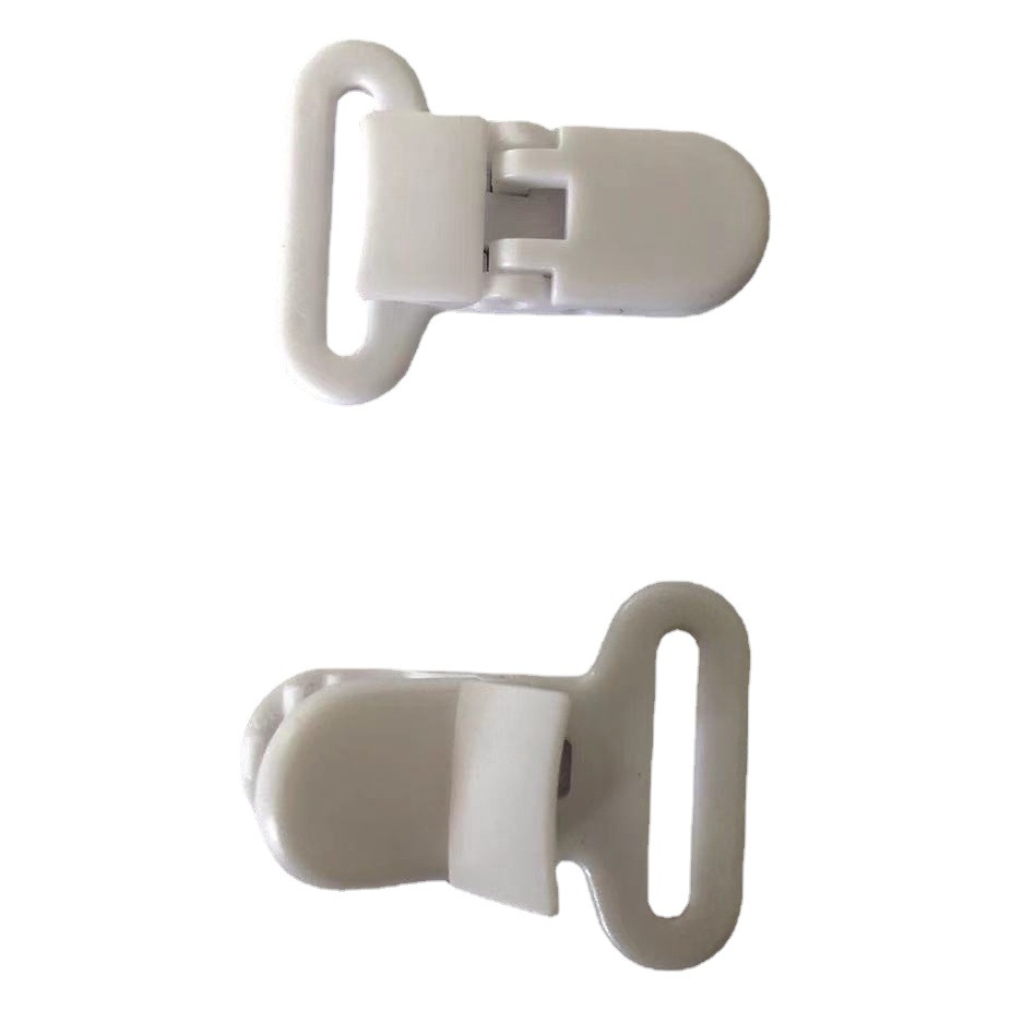 Fixed ring integrated clip 2.5cm plastic clip duckbill alligator clip pacifier clip plastic multi-purpose anti-drop clip