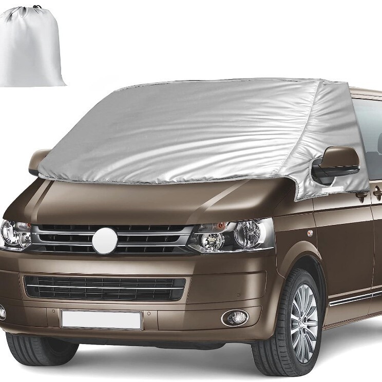 Thickened Double-Sided Silver-Coated Privacy Blackout Camping RV Windshield Cover VW T7 Sunshade