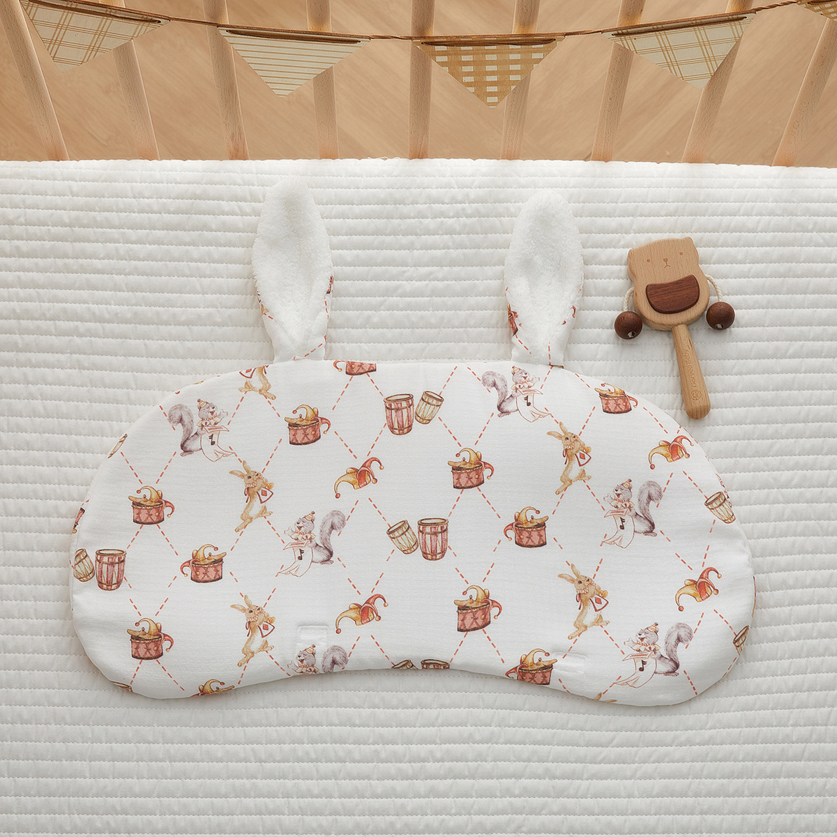 Almohada de nube para recién nacidos, gasa de algodón para bebé, transpirable y absorbente del sudor, toalla de almohada anti-vómitos para bebés de 0 a 6 meses