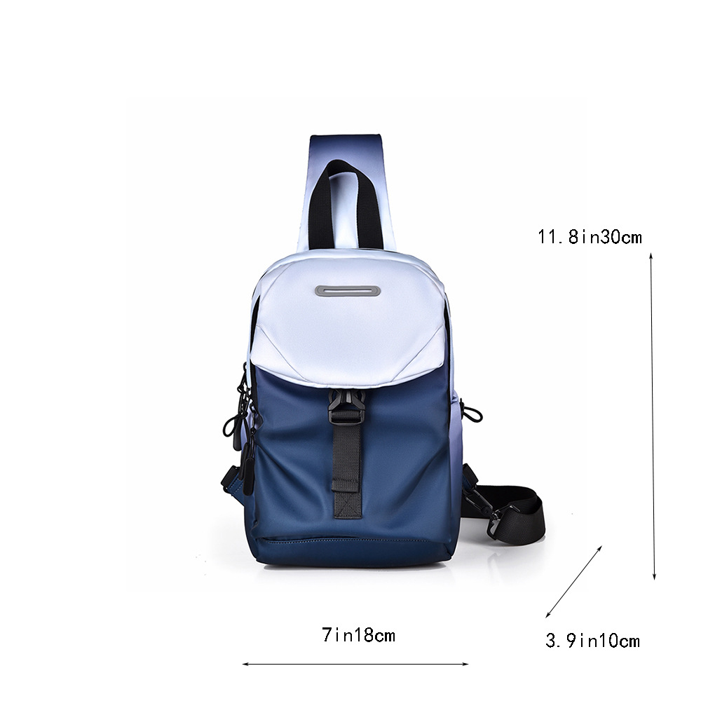 Transfronterizos otoño y invierno nueva gran capacidad de ciclismo al aire libre unisex mochila de pecho mochila de trampolín inclinado bolsa de moda bolsa de ocio