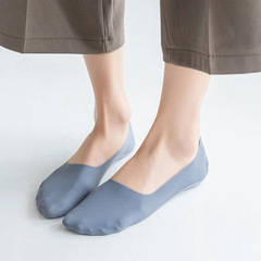 冰絲船襪女不掉跟純棉毛巾底春夏薄款百搭襪子淺口隱形襪硅膠防滑